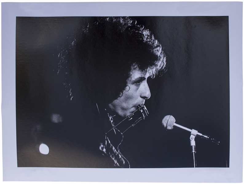 Large Photo of Bob Dylan in Concert From 1966  -- Taken by Noted Rock Photographer Jan Persson
